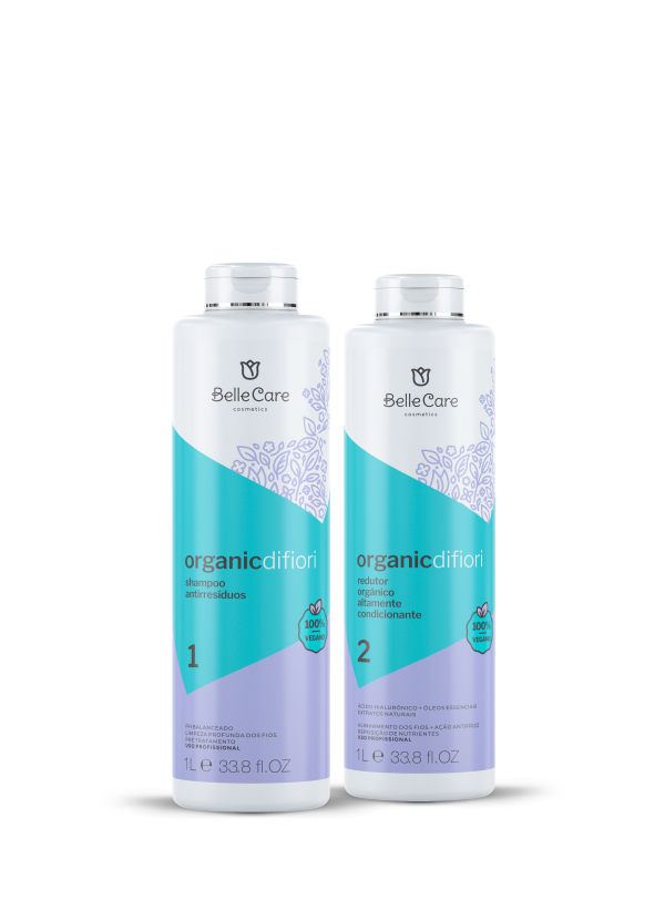 KIT PROFISSIONAL 2 PASSOS - SHAMPOO + REDUTOR ORGANIC DI FIORI