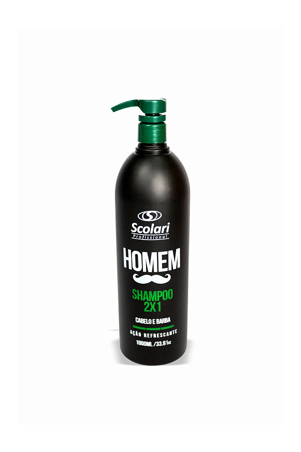 Shampoo 2x1 Cabelo e Barba Scolari 1000ml