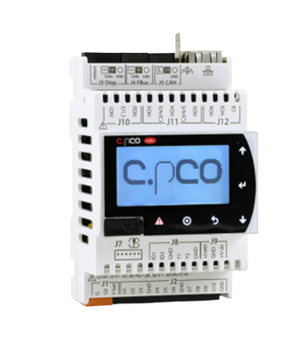 Controlador Programavel c.pCO Mini DIN HIGH-END - LCD DISPLAY - USB - NFC - EXV - ETH - FB - P+D000NH1DEF0 - Carel Sud