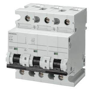 Disjuntor Da Linha 400V 10KA,de 3 Polos,D, 100A, P=70mm - 5SP4391-8 - Siemens