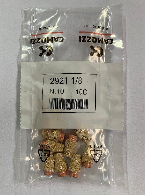 Silenciador de Bronze Sinterizado G1/8" -  2921 1/8 - 30-7921-3056 - Camozzi