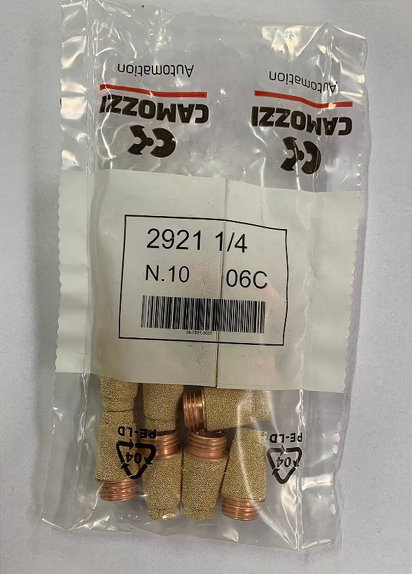 Silenciados de Bronza Sinterizado G1/4" - 2921 1/4 - 30-7921-3057 - Camozzi