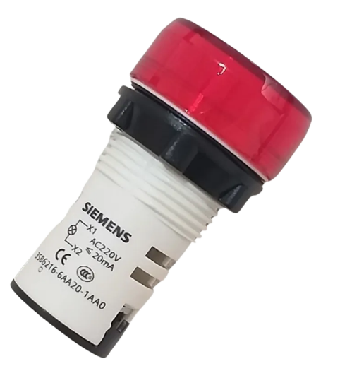 Sinaleiro Mono Bloco Led 220V Vermelho - 3SB6216-6AA20-1AA0 - Siemens