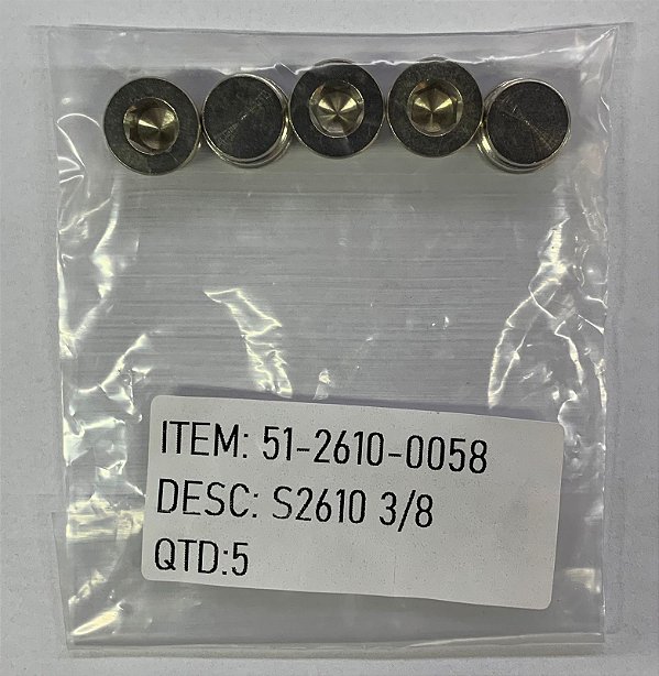Tampão 3/8 BSP -  S2610 3/8 - 51-2610-0058 - Camozzi