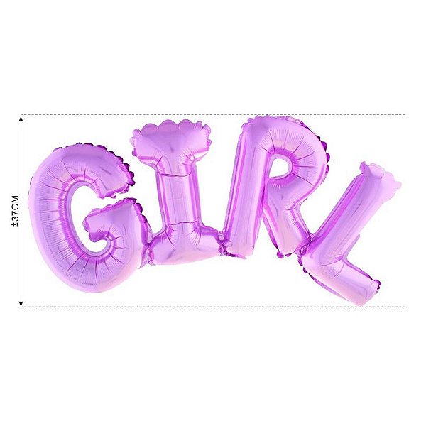 Balao Metalizado Girl