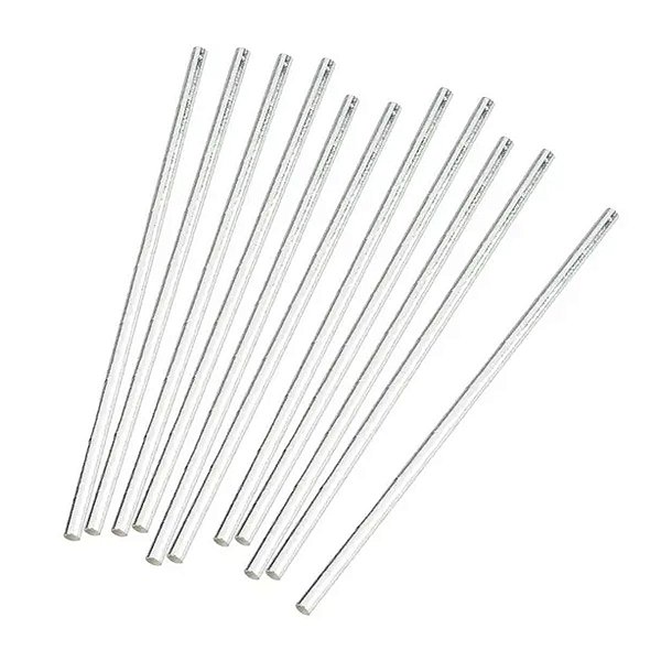 Canudo Papel Liso Prateada