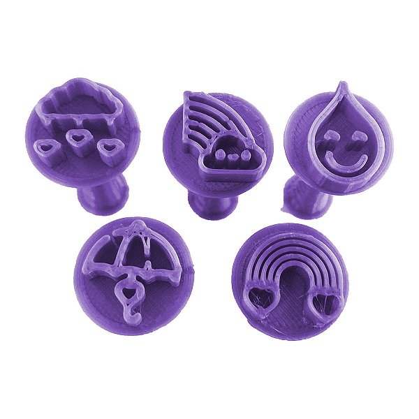 Carimbo 5098 - Marcador Brigadeiro - Chuva de Amor  Flexarte