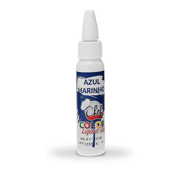 Corante Azul Marinho Liquid Gel 25g Iceberg Chef Original