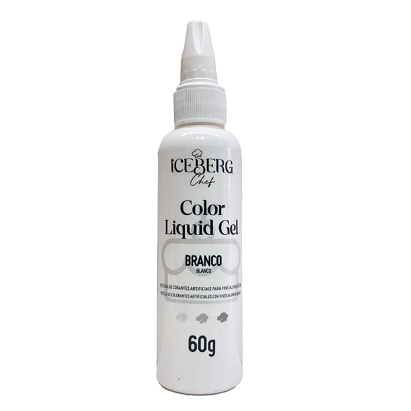 Corante Branco Liquid Gel 60g Iceberg Chef Original