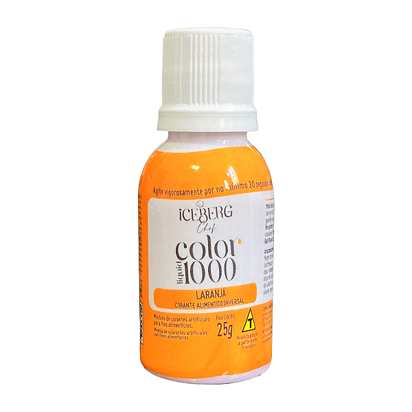 Corante Color 1000 LARANJA 25g - Iceberg - Flexarte
