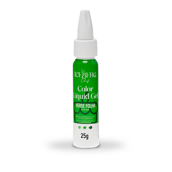 Corante Verde Folha Liquid Gel 25g Iceberg Chef Original