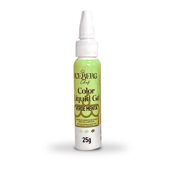 Corante Verde Menta -  LiquidGel 25g Iceberg Chef
