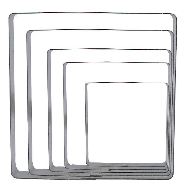 Cortador Kit Quadrado com 5 pçs 108 RR Cortadores - Flexarte