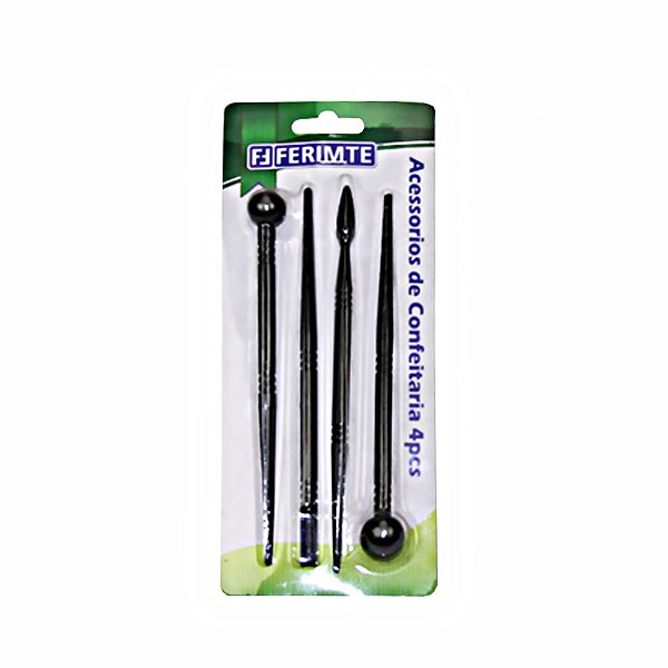 Esteca Modeladora para Confeitaria 4 Pçs