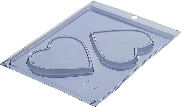 Forma de Chocolate  Placa Coração Acetato - Porto Formas