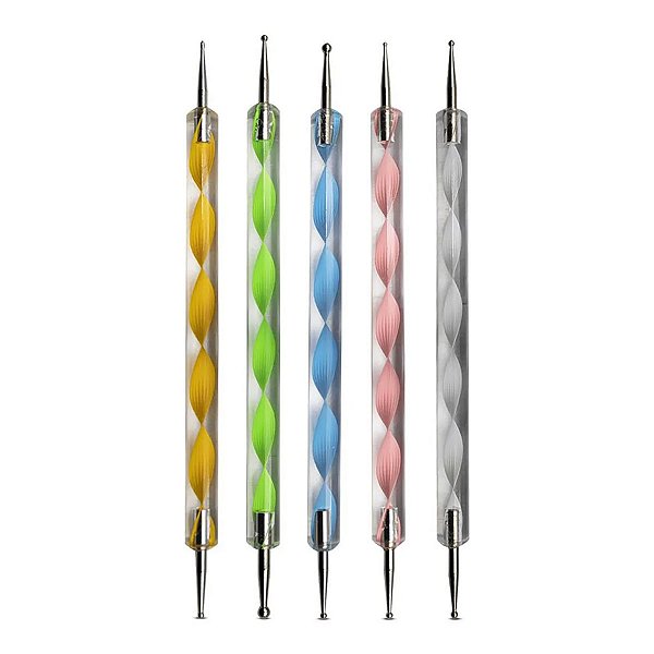 Kit 5 Boleador / Esteca Ponta Dupla Decoração