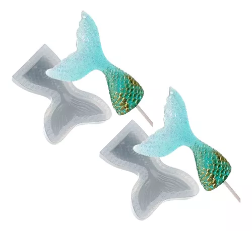 Kit C/ 2 - Pirulito De Cristal Cauda Sereia 10 Cm - Cod. 166