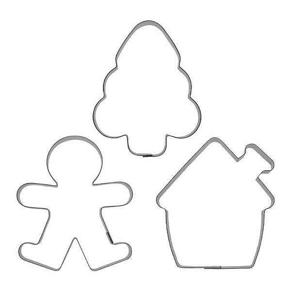 Kit Cortador de Natal 1 PP - 614 - 3unid - RR Cort - Flexarte