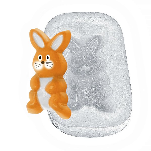 Molde de  Silicone 005 - Coelhinho Agachado