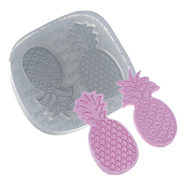 Molde de  Silicone 088 - Dupla de Abacaxis