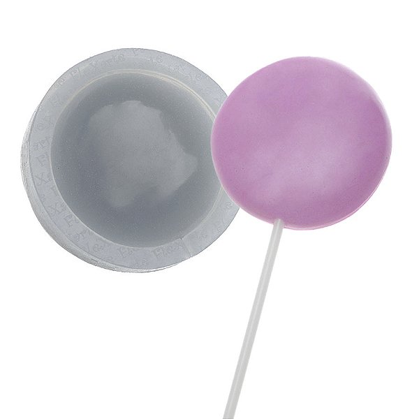 Molde de  Silicone 099 - Pirulito Bolachão