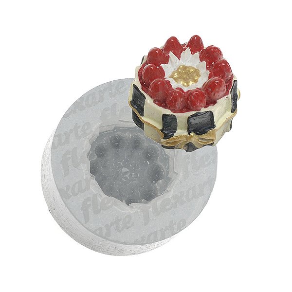 Molde de  Silicone 103 - Tortinha de Morango