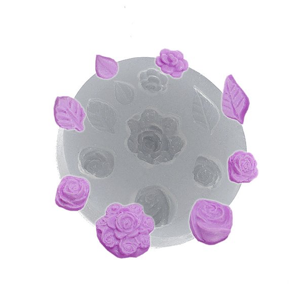 Molde de  Silicone 115 - Buquet de Rosinhas