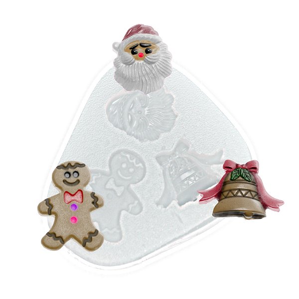 Molde de  Silicone 135 - Trio de Natal 3