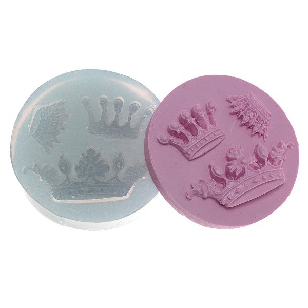 Molde de  Silicone 251 - Trio de Coroas Variadas