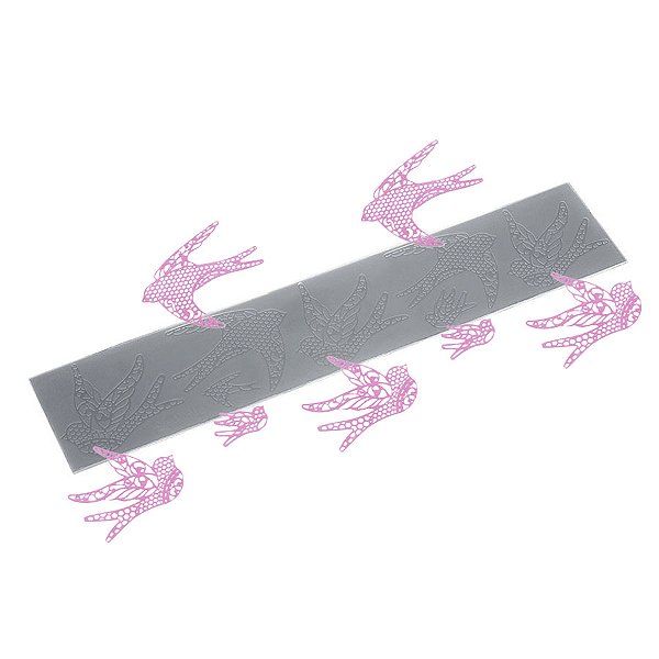 Molde de  Silicone 264 - Tapete de Passarinhos 1