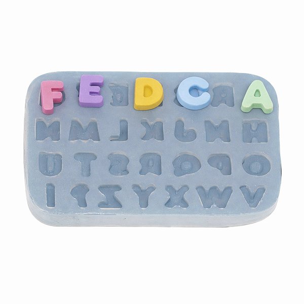 Molde de Silicone 299 - Alfabeto Pequeno
