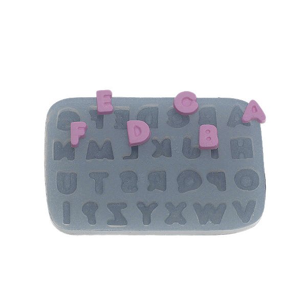 Molde de  Silicone 299 - Alfabeto Pequeno