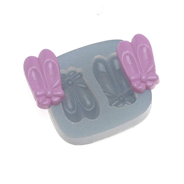 Molde de  Silicone 326 - Pares de Sapatilhas Pq
