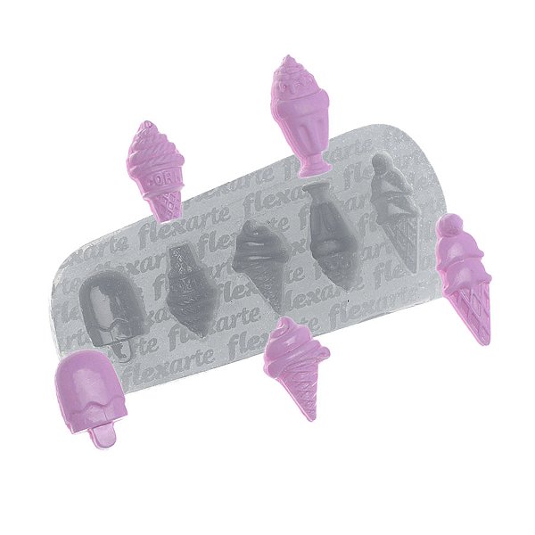 Molde de  Silicone 387 - Mini Sorvetes Taylor