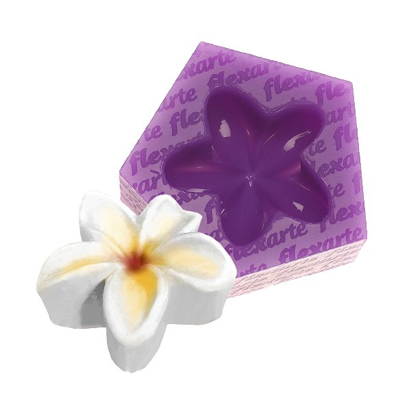 Molde  Special Edition 1000 ROXO Flor Jasmim 3,7cm Plumeria