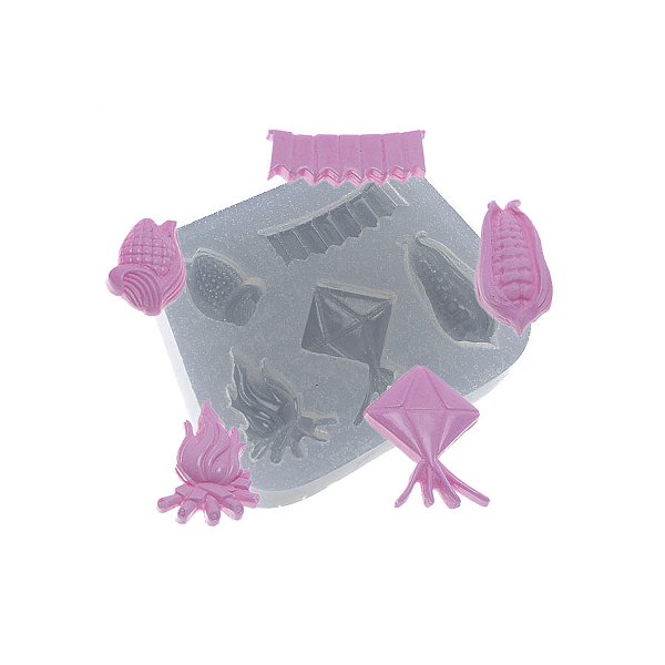 Molde de  Silicone 416 - Festa Junina