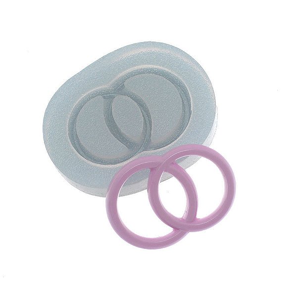 Molde de  Silicone 424 - Alianças Entrelaçadas