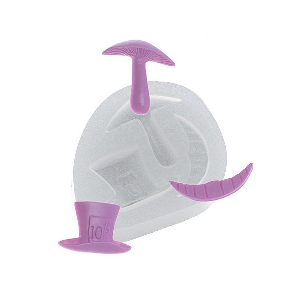 Molde de  Silicone 447 - Chapéu + Cogumelo