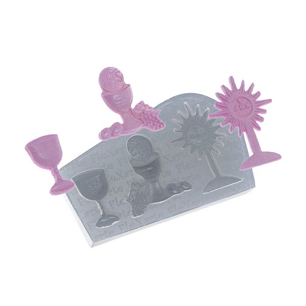 Molde de  Silicone 464 - Trio de Cálices