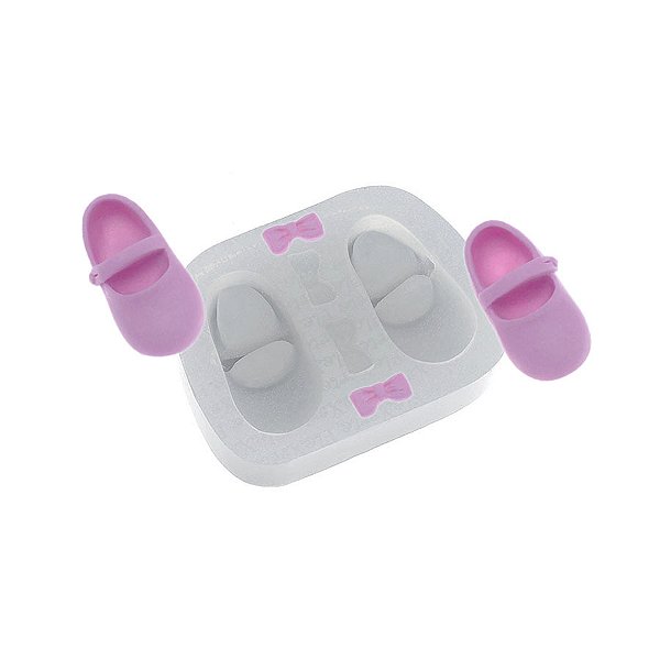 Molde de  Silicone 469 - Sapatinhos de Boneca
