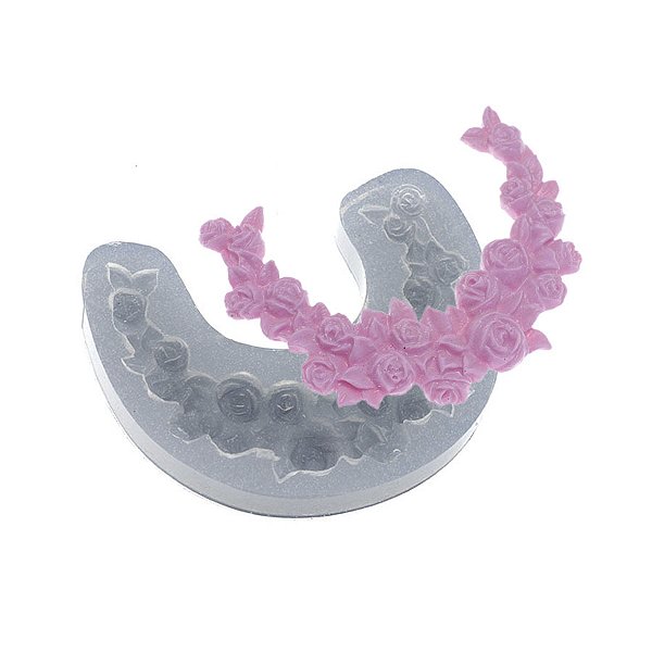 Molde de  Silicone 473 - Ramo de Flores