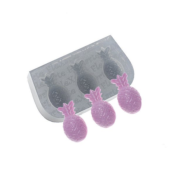 Molde de  Silicone 524 - Trio de Abacaxis