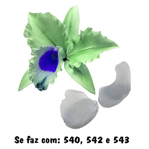 Molde de  Silicone 542 - Marcador de Orquídea Central