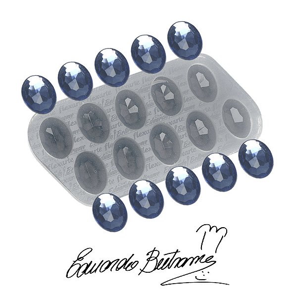 Molde de  Silicone 570 - Jóia Pró - Oval Jayden Média X10 - EB