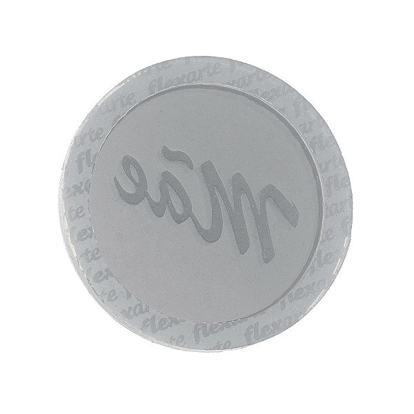 Molde de  Silicone 579 - Tampa de Pirulito Chocalho Redondo MÃE 6 Cm