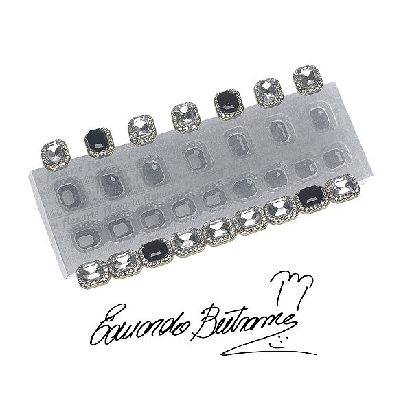 Molde de  Silicone 580 - Jóia Pró -  Stoya Cordão Retangular +7 - EB