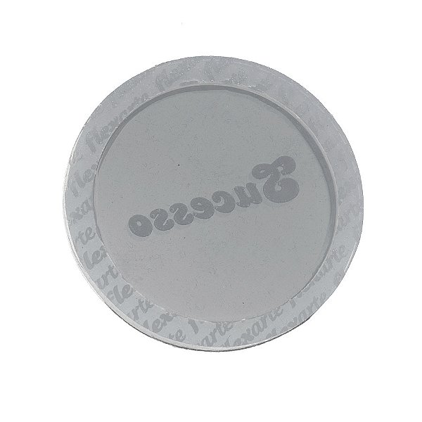 Molde de  Silicone 601 - Tampa de Pirulito Chocalho Redondo SUCESSO 6 Cm