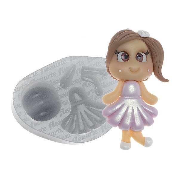 Molde de  Silicone 630 - Bonequinha Ivanović