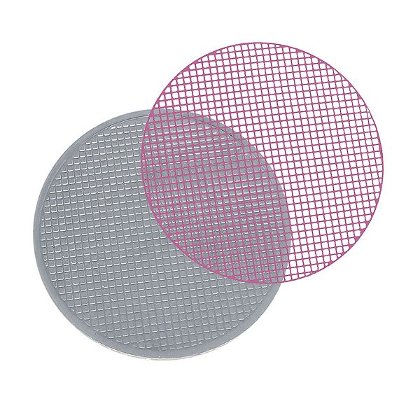 Molde de  Silicone 633 - Tapete de Ponto Cruz Redondo Pequeno - Trama Pequena