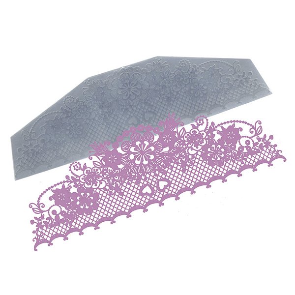 Molde de  Silicone 681 - Renda Hosaina Trapz